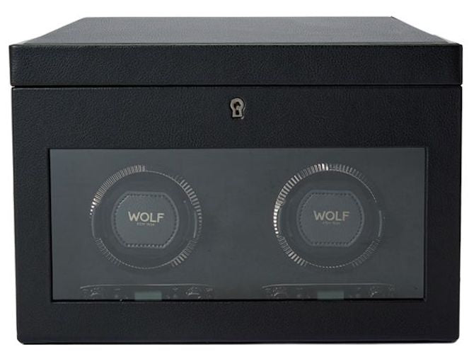 WOLF Watch Winder British Racing Black Double Storage 792202 Image 7