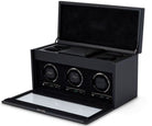 WOLF Watch Winder British Racing Black Triple Storage 792302 Image 1