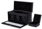 WOLF Watch Winder British Racing Black Triple Storage 792302 Image 3