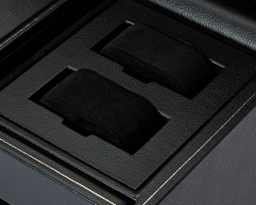 WOLF Watch Winder British Racing Black Triple Storage 792302 Image 5
