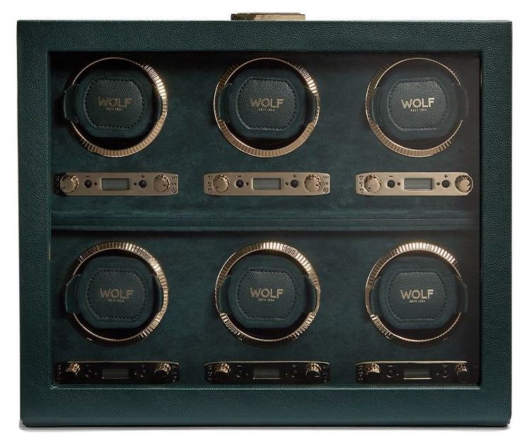 WOLF Watch Winder British Racing Green 6 Piece 792441 Image 4