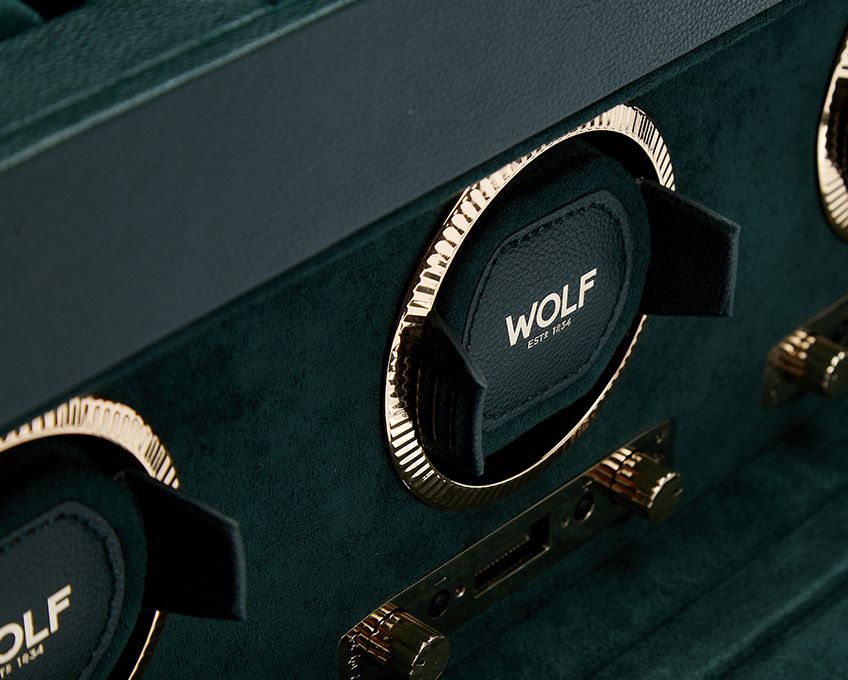 WOLF Watch Winder British Racing Green Triple 792341 Image 4