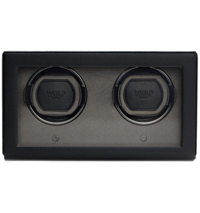 WOLF Watch Winder Cub Double With Cover Black 461203 Image 1