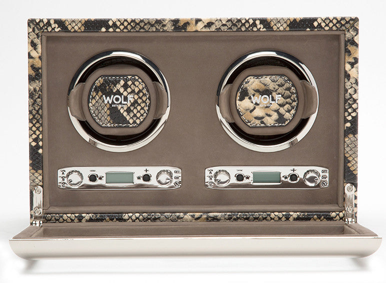 WOLF Watch Winder Exotic Double Tan 461822 Image 3