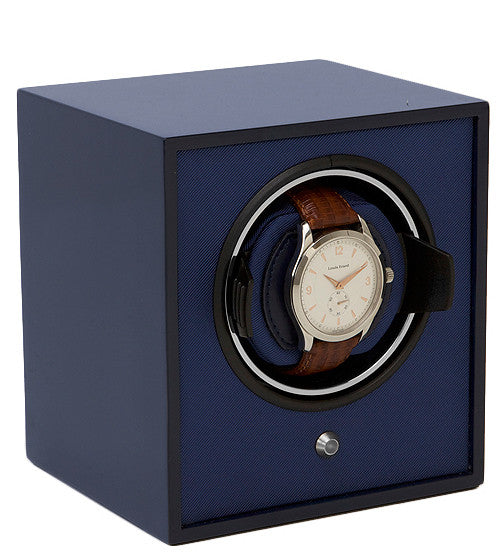Wolf Watch Winder Lacquered Cubs Single Navy Blue 460467 Image 1