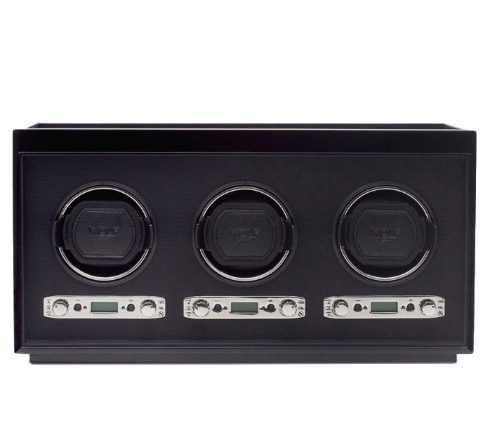 Wolf Watch Winder Meridian Triple Black 453770 Image 1