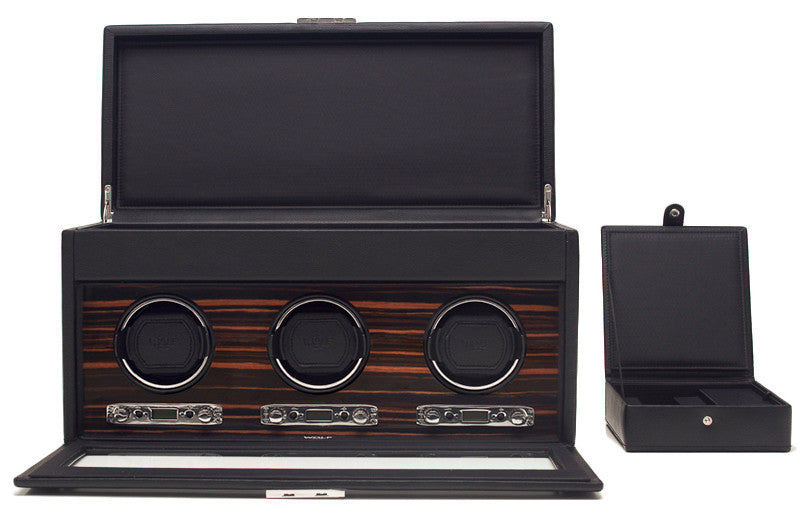 WOLF Watch Winder Roadster Triple Storage And Travel Case 457356 Image 3
