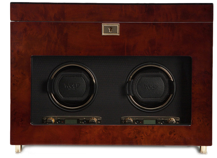 WOLF Watch Winder Savoy Double With Storage Burl 454610 Image 1