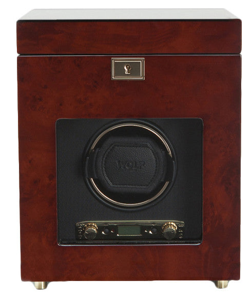 WOLF Watch Winder Savoy Single With Storage Burl 454510 Image 1