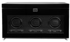 WOLF Watch Winder Savoy Triple Storage And Travel Case Black 454770 Image 1