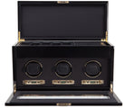 WOLF Watch Winder Savoy Triple Storage And Travel Case Burl 454710 Image 2