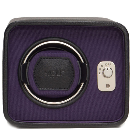 Wolf Watch Winder Windsor Single Black/Purple 452403 Image 1
