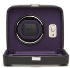 Wolf Watch Winder Windsor Single With Cover Black/Purple 452503 Image 2