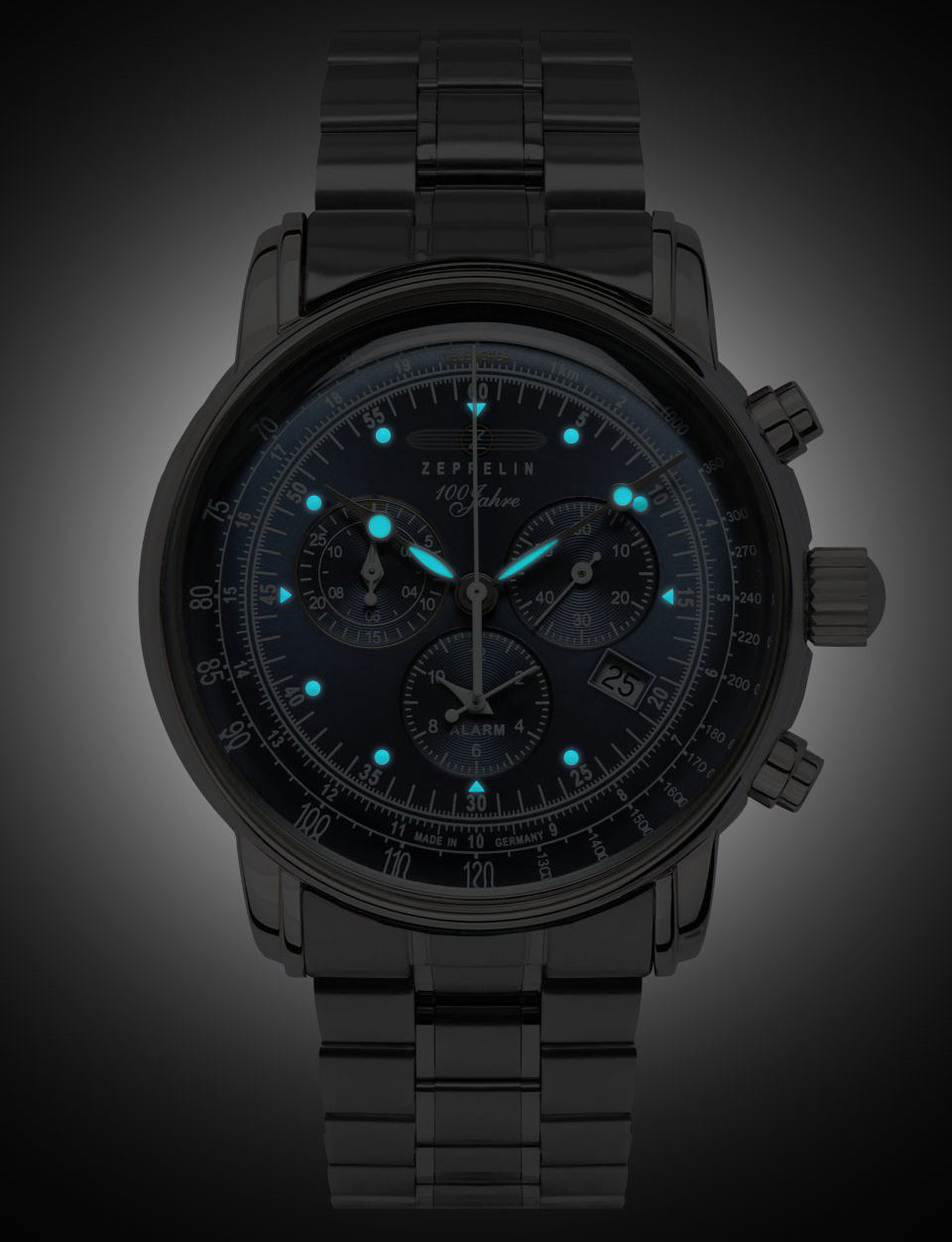 Zeppelin 100 Years Zeppelin Quartz Chronograph Watch 7680MB3 Image 2
