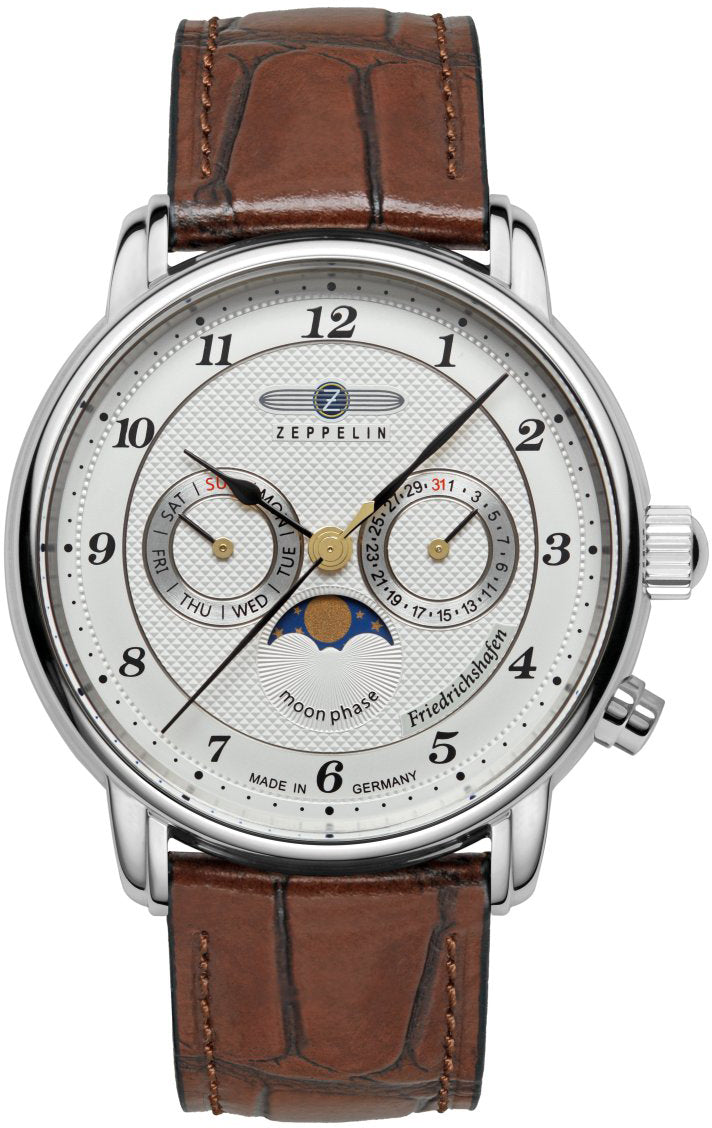 Zeppelin Friedrichshafen Quartz Moon Phase Watch 85361 Image 1