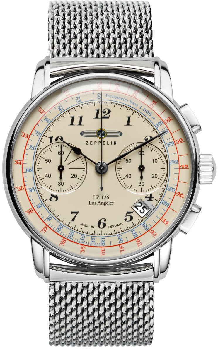 Zeppelin LZ 126 Los Angeles Quartz Chronograph Watch 7614M5 Image 1