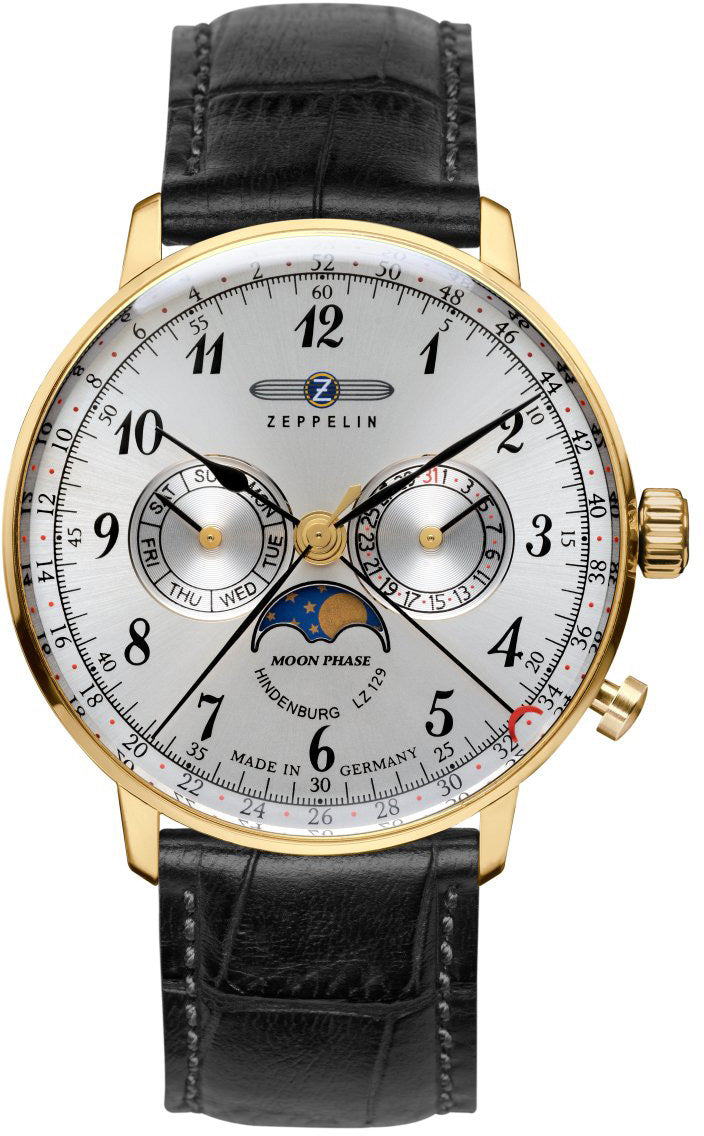 Zeppelin LZ 129 Hindenburg Moonphase Mens Watch 70381 Image 1