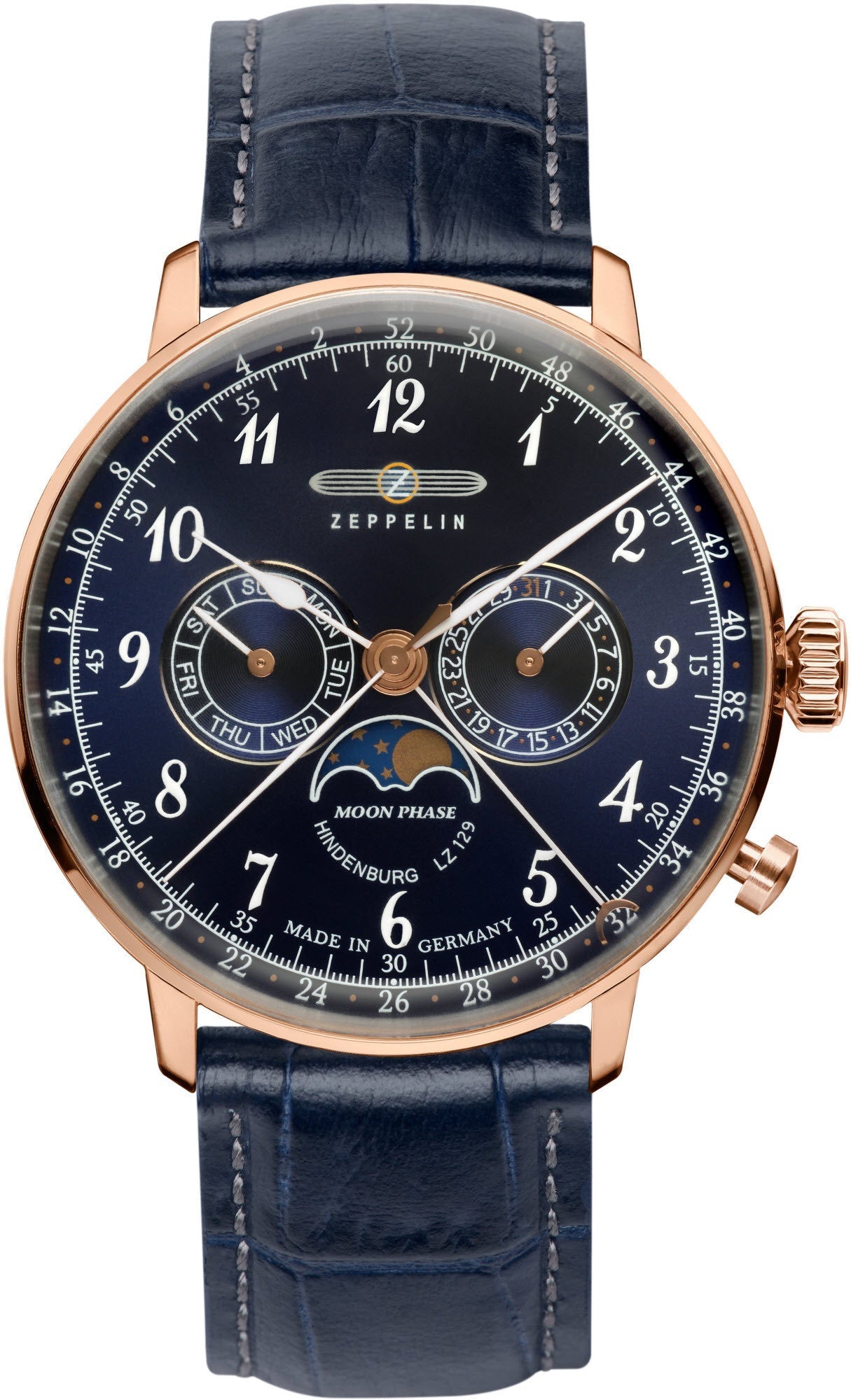 Zeppelin LZ 129 Hindenburg Moonphase Mens Watch 70383 Image 1